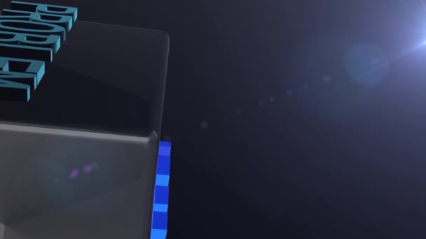 Business cube animation tourner 