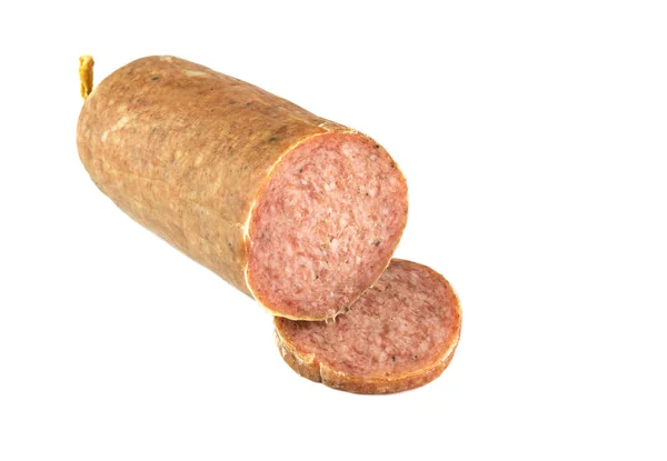 Italian salami ciauscolo — Stockfoto