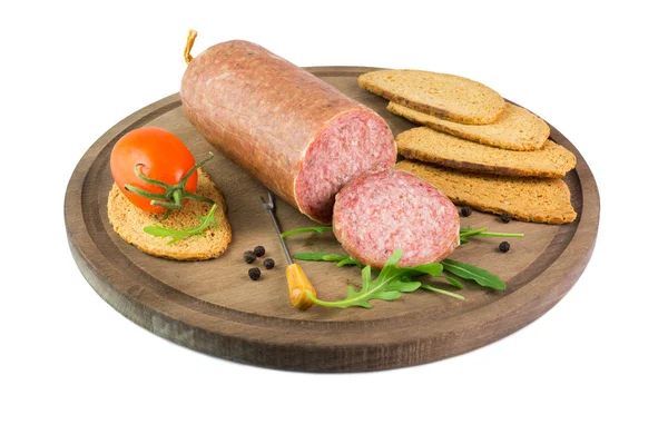 Italian salami ciauscolo — Zdjęcie stockowe