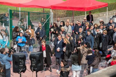 açılış Scampia Stadyumu - Napoli - İtalya