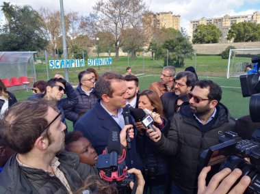 açılış Scampia Stadyumu - Napoli - İtalya