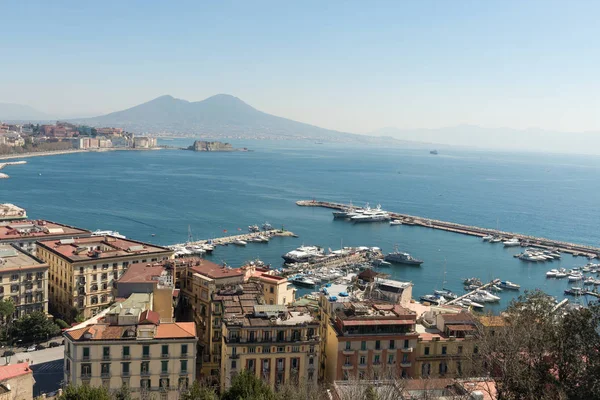 Panoramautsikt over Napolibukten – stockfoto