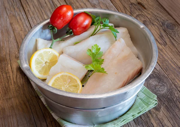 White salted codfish — Stock Image White salted codfish Stock Picture