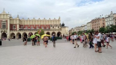 Tanımsız insanlar Krakow City - Polonya