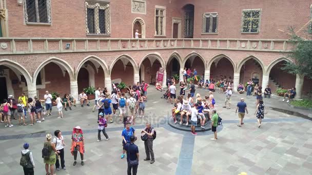 Interior de la Universidad de Jagellonica - Cracovia — Vídeo de stock