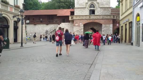 San Florian Gate - Krakau - Polen — Stockvideo