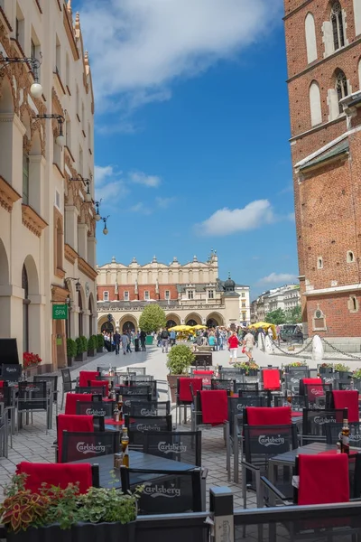 Plaza principal en Cracovia - Polonia —  Fotos de Stock