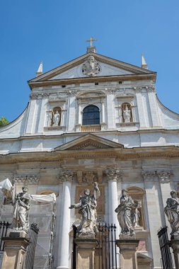 Cephe kilise Aziz Peter ve Paul - Krakow - Polonya