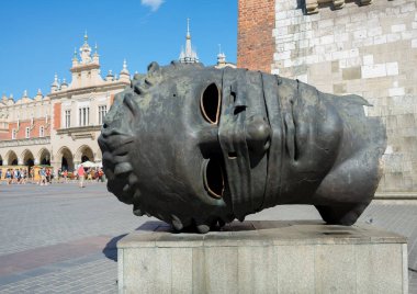 Pazar kare - Krakow - Polonya'da gözü kapalı Eros