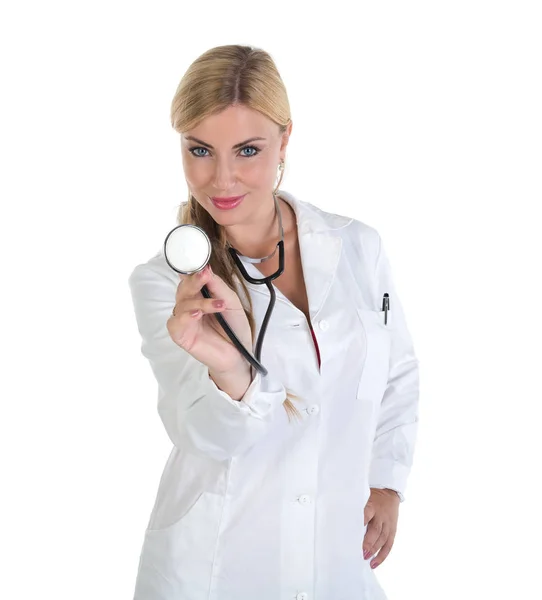 Female blonde doctor — Stock Photo, Image