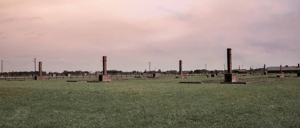 Мемориал памяти жертв Холокоста Освенцим - Биркенау - Польша — стоковое фото