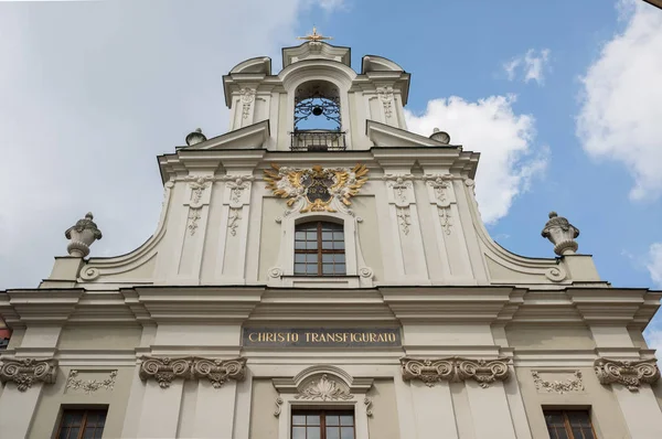 Cracovia Polonia Agosto 2017 Detalle Arquitectónico Iglesia Cristo Transfigurada —  Fotos de Stock