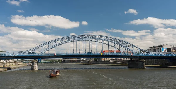 Bron över Vistola floden Krakow - Polen — Stockfoto