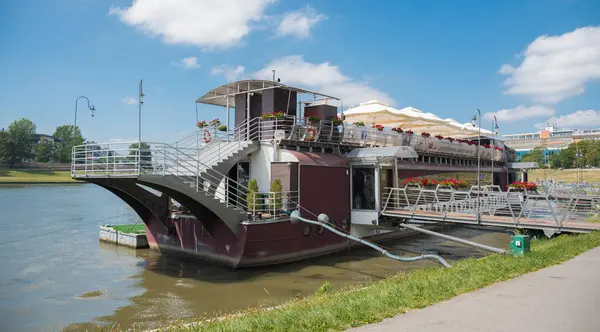 Boat on Vistula - Poland — Stock Photo, Image