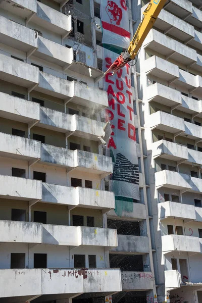 Napoli Italia Febbraio 2020 Giornata Storica Scampia Dopo Anni Green — Foto Stock