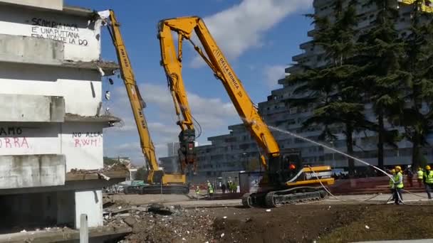 Naples Italie Février 2020 Journée Historique Scampia Après Ans Voile — Video