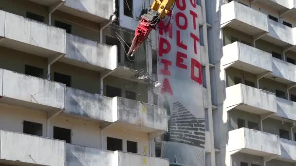 Naples Italia 20February 2020 Hari Bersejarah Untuk Scampia Setelah Tahun — Stok Video