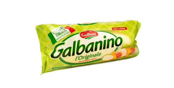 Italia Febrero 2020 Paquete Famosa Marca Quesos Galbanino Galbani — Foto de Stock