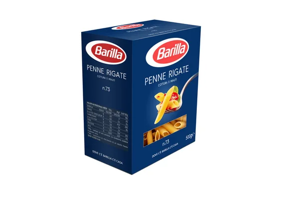 Itálie Ledna 2020 Rendering Lasagne Pack Barilla Italian Pasta White — Stock fotografie