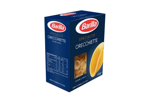 Italia Enero 2020 Paquete Orecchiette Renderizado Pasta Italiana Barilla Blanco — Foto de Stock