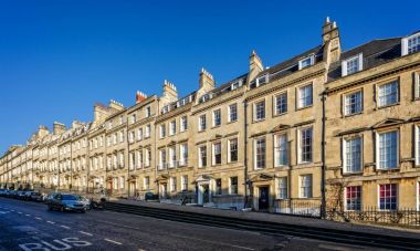 Gürcü Lansdown Road, Bath evlerde