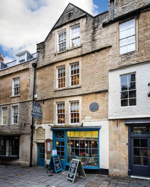 Sally Lunn Eating House Oldest House Bath Bath Somerset January — стоковое фото