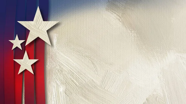 Dikey çizgili arka plan ile Amerikan yıldız