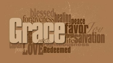 Christian Grace word grafik montaj