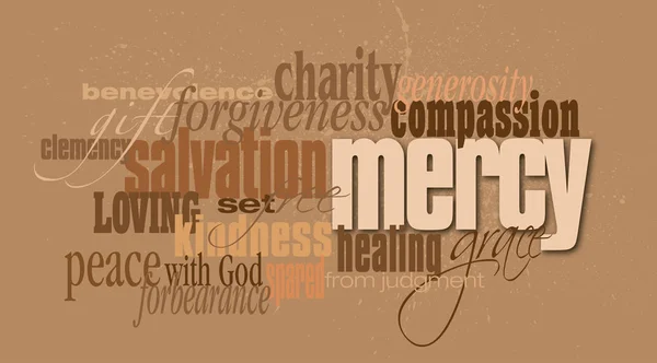 Christian mercy word montage