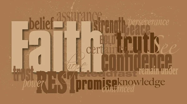 Christian Faith Word grafik montaj