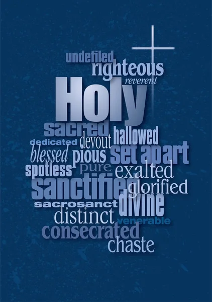 Holy word montage — Stock Vector