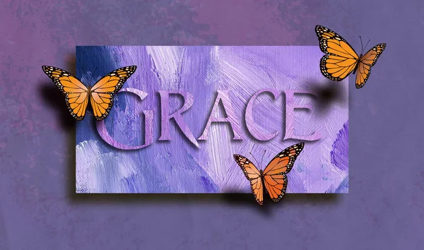 Grace ve ücretsiz kelebekler