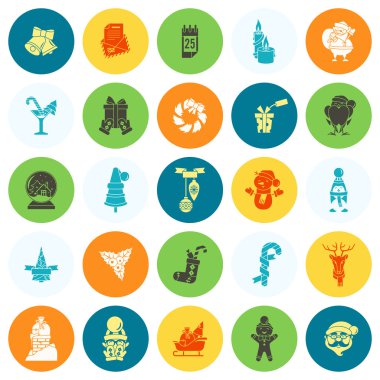 Noel ve Kış simgeleri koleksiyonu