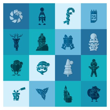 Noel ve Kış simgeleri koleksiyonu