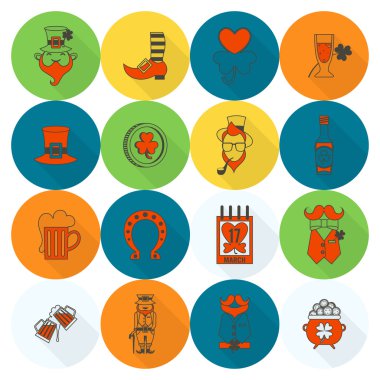 Saint Patricks Day Icon Set