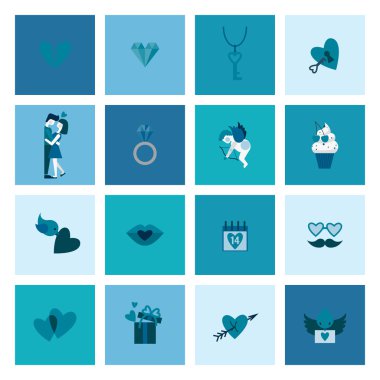 mutlu Sevgililer günü simgeler