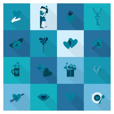 mutlu Sevgililer günü simgeler