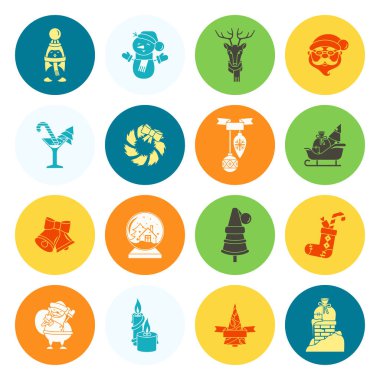 Noel ve Kış simgeleri koleksiyonu