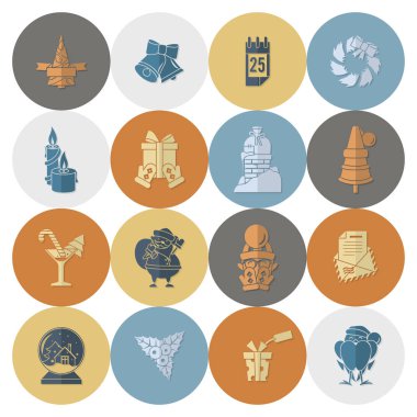 Noel ve Kış simgeleri koleksiyonu