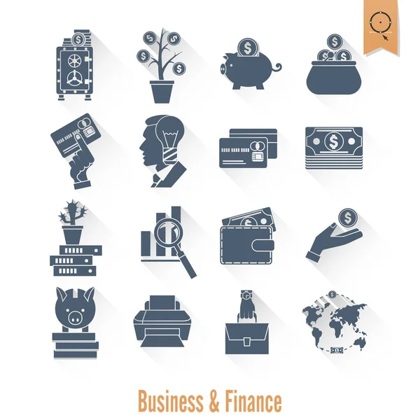 Ikona biznesu i finansów — Wektor stockowy