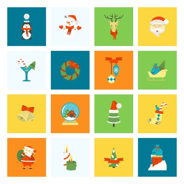 Noel ve Kış simgeleri koleksiyonu
