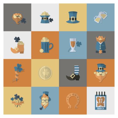 Saint Patricks Day Icon Set
