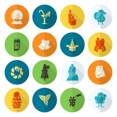 Noel ve Kış simgeleri koleksiyonu