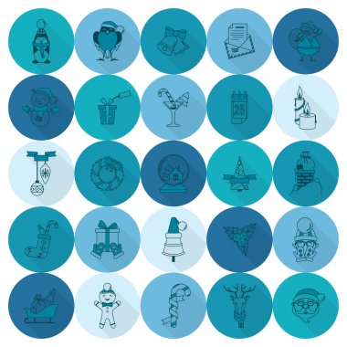 Noel ve Kış simgeleri koleksiyonu