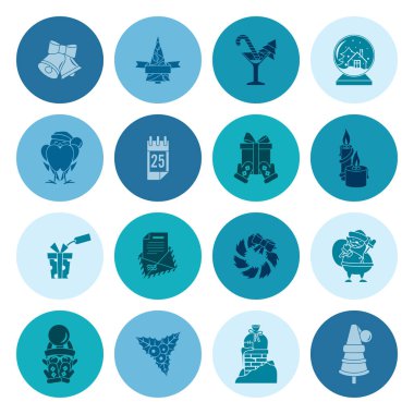 Noel ve Kış simgeleri koleksiyonu