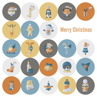 Noel ve Kış simgeleri koleksiyonu