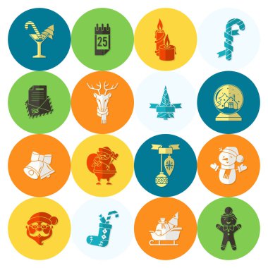 Noel ve Kış simgeleri koleksiyonu