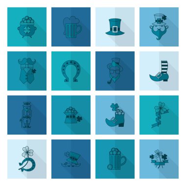 Saint Patricks Day Icon Set