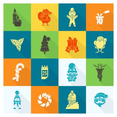 Noel ve Kış simgeleri koleksiyonu