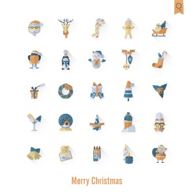 Noel ve Kış simgeleri koleksiyonu